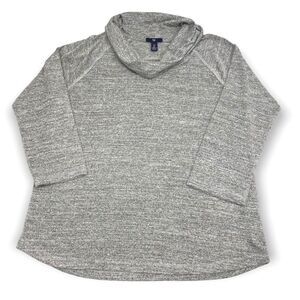 Gap Long Sleeve Marled Cowl Neck size Large